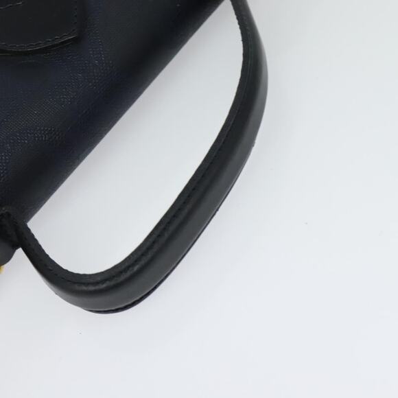 DIOR Trotter Canvas Hand Bag Pvc Navy Gold - Picture 7 of 12